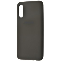 Накладка для Samsung Galaxy A02 Silicone cover без логотипа темно-серая