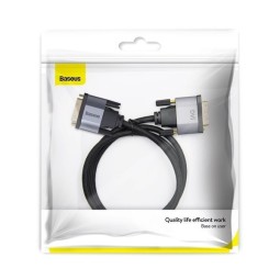 Кабель Baseus Enjoyment Series DVI на DVI 2м (CAKSX-R0G) черный