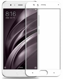 Защитное стекло для Xiaomi Mi 6 9D белое