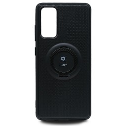 Чехол-накладка для Samsung Galaxy S20 FE силикон iface с держателем черный