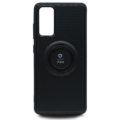 Чехол-накладка для Samsung Galaxy S20 FE силикон iface с держателем черный