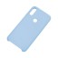 Накладка для Samsung Galaxy A02 Silicone cover без логотипа небесно-голубая