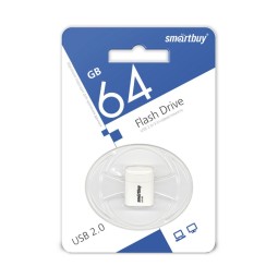 USB флеш накопитель Smartbuy 64GB Lara White (SB64GBLARA-W)