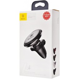 Держатель в автомобиль в воздуховод Baseus Magnetic Air Vent (SUGX020001) магнитный черный