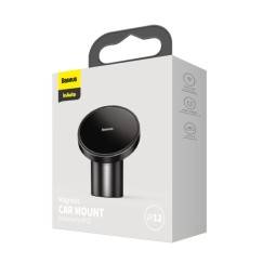 Держатель в автомобиль в воздуховод Baseus Neo Gravity Magnetic для i-Phone 12 (C40141501113) чёрный