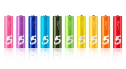 Алкалиновые батарейки Xiaomi AA LR6 (10шт) NQD4000RT разноцветные