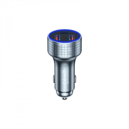 Автомобильное заряд. устр. Remax RCC327 2USB/1C 3A 83W серебристое