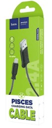 Usb Кабель-зарядка Lightning Hoco X24 Pisces 2.4A 1м силиконовый черный