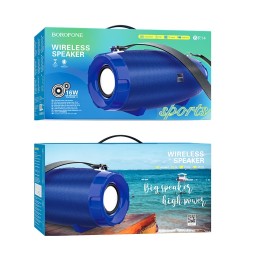 Bluetooth колонка Borofone BR14 Amplio sports BT5.0/2400mAh/2ч/16Вт синяя