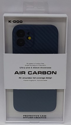 Накладка для i-Phone 12 K-Doo Air Carbon пластик синяя