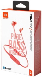 Беспроводные наушники для спорта JBL T115BT BT4.2/160mAh/8ч коралловые