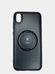 Чехол-накладка для Huawei Y5 (2019)/8S силикон iface с держателем чёрный