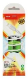 Usb Кабель-зарядка Type-C на Type-C Hoco X83 3A 60W 1м силиконовый белый