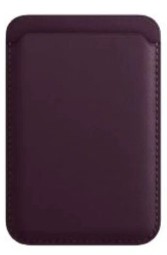 Кожаный чехол-бумажник для карт и визиток с анимацией MagSafe Leather Wallet для i-Phone фиолетовый