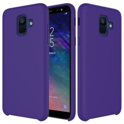 Накладка для Samsung Galaxy A6 (2018) Silicone cover фиолетовая