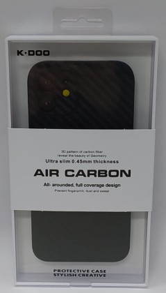 Накладка для i-Phone 12 K-Doo Air Carbon пластик черная