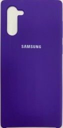 Накладка для Samsung Galaxy Note 10 Silicone cover фиолетовая