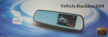 Автомобильный видеорегистратор-зеркало Walker XH208 4.3"/FullHD 1080p черный