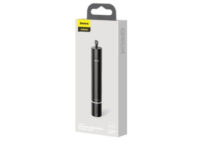 Фонарь-молоток Baseus Savior Window Breaking Flashlight (CRSFH-B01) черный