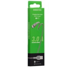 Usb Кабель-зарядка Type-C Borofone Outstanding BX21 1м 3A серый