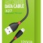 Usb Кабель-зарядка Lightning Hoco X27 Excellent Charge 2.4A 1.2м силиконовый чёрный