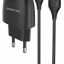 Сетевое зар. устр. Borofone BA49A с шнуром Type-C 1USB 2.1A черное