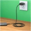 Сетевое зар. устр. Borofone BA49A с шнуром Type-C 1USB 2.1A черное