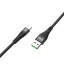 Usb Кабель-зарядка Micro Hoco U38 4A 1.2м в нейлоновой оплётке красный