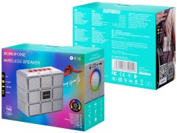Bluetooth колонка Borofone BR16 BT5.1/1200mAh/4ч/5Вт/TF/AUX/FM серая