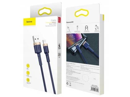 Usb Кабель-зарядка Lightning Baseus Cafule 2м (CALKLF-CV3) синий