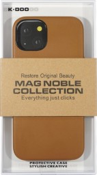Накладка для i-Phone 13 K-Doo Mag Noble кожаная коричневая
