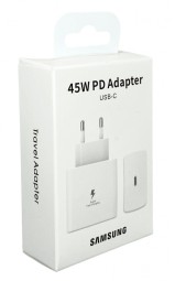 Сетевое зар. устр. для Samsung 45W TYPE-C в упаковке белый (High copy)