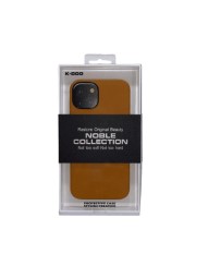 Накладка для i-Phone 13 K-Doo Mag Noble кожаная светло-коричневая