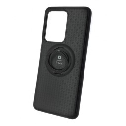 Чехол-накладка для Samsung Galaxy S20 Ultra силикон iface с держателем чёрный