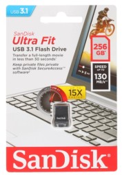 3.1 USB флеш накопитель SanDisk CZ430 Ultra Fit 256GB 130mb/s (SDCZ430-256G-G46)