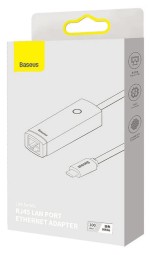 Переходник Baseus Lite series Type-C на RJ45 (WKQX000202) белый