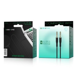Аудиокабель AUX 3,5mm Borofone 1м BL1 черный