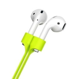 Силиконовый шнурок-держатель для AirPods Baseus Strap (ACGS-A06) зеленый