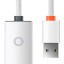 Переходник Baseus Lite series USB на RJ45 WKQX000002 белый