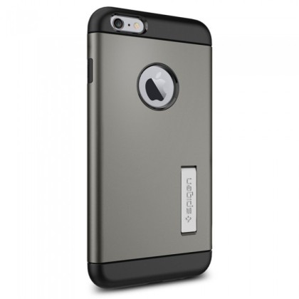 Чехол Spigen для i-Phone 6 Plus Slim Armor Series SGP10905 стальной