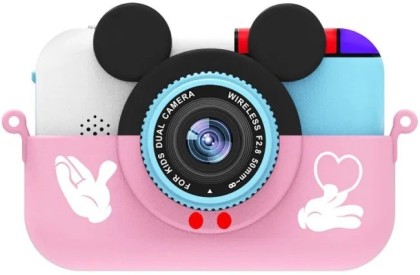 Детский фотоаппарат X18 2 камеры розовый