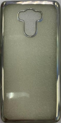 Накладка для Xiaomi Redmi 4 Pro силикон прозрачный бока цветной серебристый