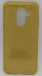 Накладка для Samsung Galaxy A6 Plus (2018) силикон блестящий в ассортименте