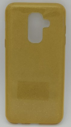 Накладка для Samsung Galaxy A6 Plus (2018) силикон блестящий в ассортименте