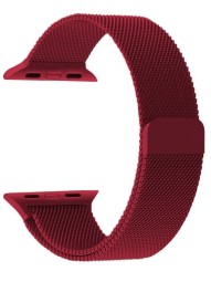 Сменный браслет для Apple Watch 42-44mm Milano №08 бордовый