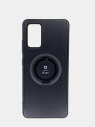Чехол-накладка для Samsung Galaxy A02S силикон iface с держателем чёрный