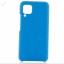 Чехол-накладка для Huawei P40 Lite силикон 1мм матовый синий