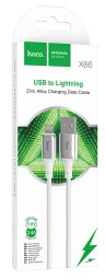 Usb Кабель-зарядка Lightning Hoco X66 Howdy 1м 2.4A белый