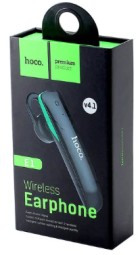 Bluetooth-гарнитура Hoco E1 BT4.1/50mAh/4ч черная