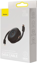 Кабель-зарядка Type-C Baseus Zinc Magnetic Micro/Lightning/Type-C 20W 1м CAMLC-01 черный